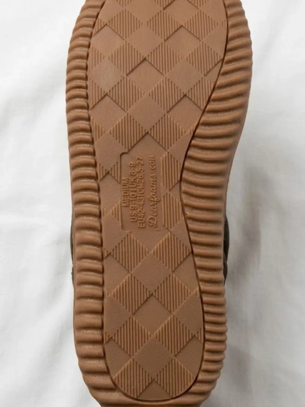 NWT Dearfoams Warm Up Quilted Bootie Slippers Memory Foam Men's M 9-10